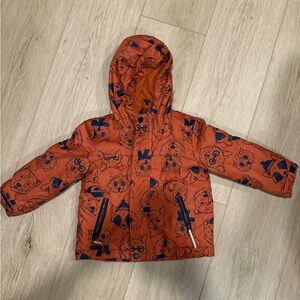 Cat & Jack Orange Jacket with Fun Print